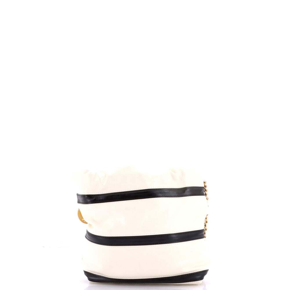 Chanel 22 Chain Hobo Striped Shiny #242381C48B - Picture 3 of 7